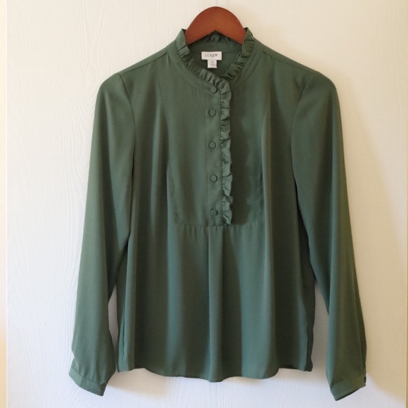 J.Crew Silk Blouse - Picture 1 of 4